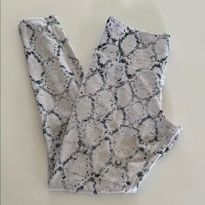 Varley Workout Leggings Snakeskin Print Size S